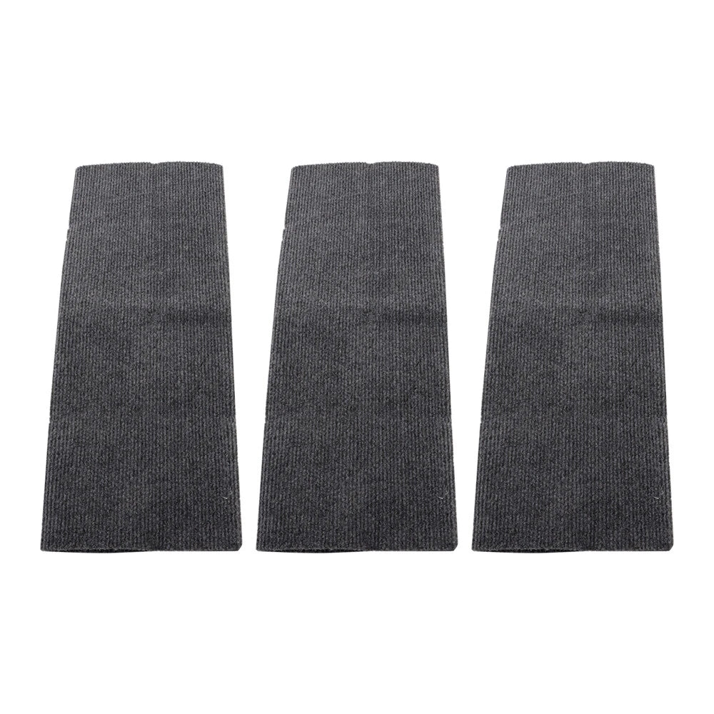Set of 3 RV Step Covers for Camper (Wrap Around, Gray)