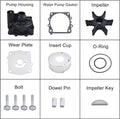 Water Pump Impeller Repair Kit for Yamaha (61A-W0078-A1-00, 61A-W0078-A2-00)