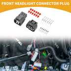 6 Pin Front Headlight Connector Plug for Toyota (Plastic, Set of 1)