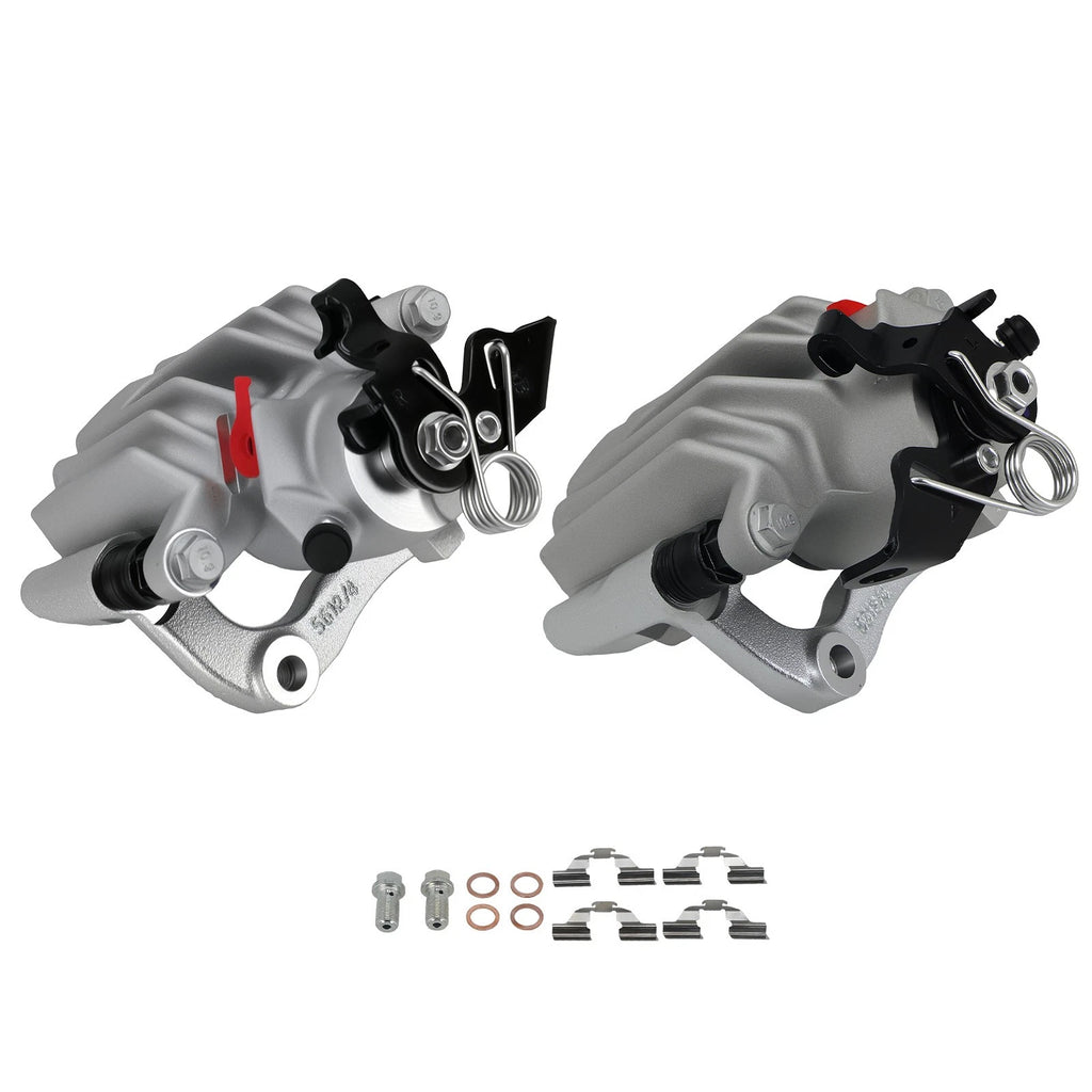 Rear Pair Brake Caliper Set with Bracket for Volkswagen Jetta (2007–2009)
