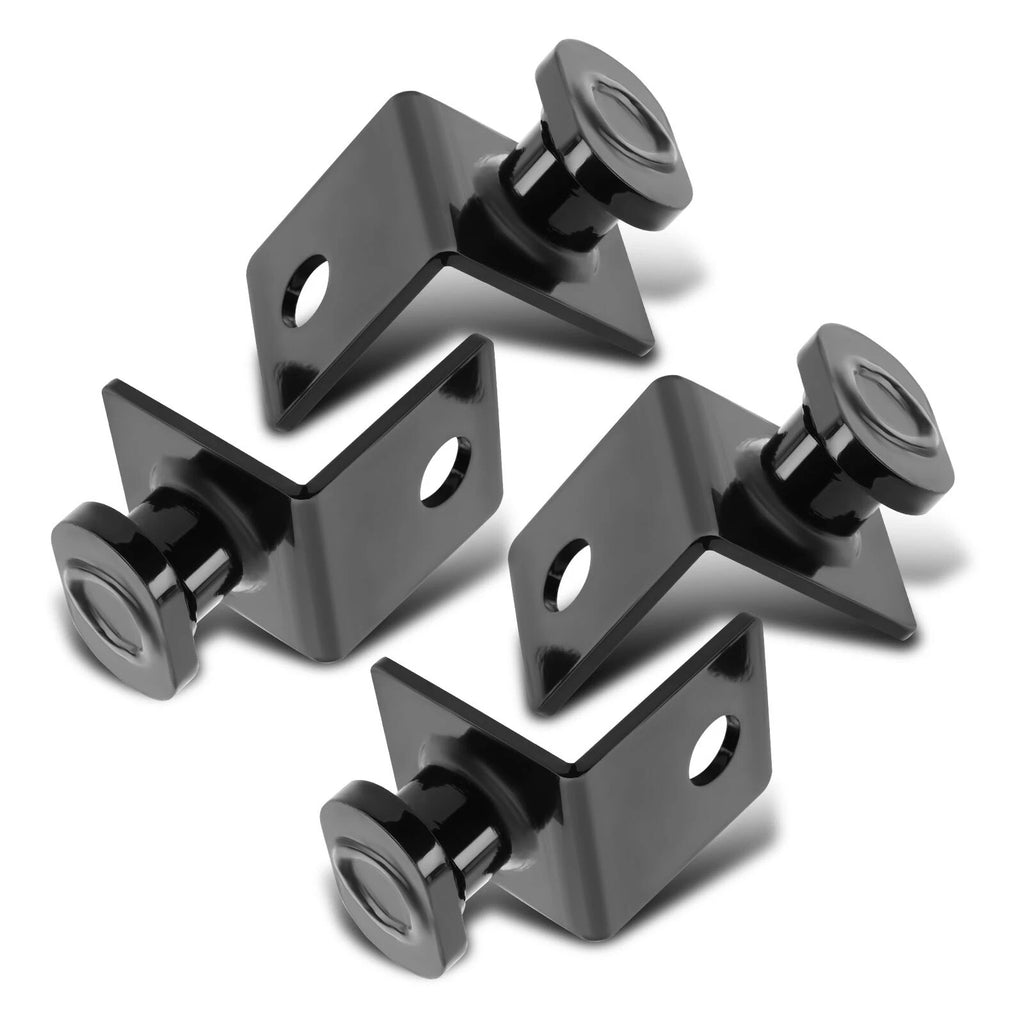 Set of 4 Tie Down Anchors for Shipping Containers - Black