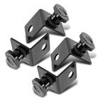 Set of 4 Tie Down Anchors for Shipping Containers - Black