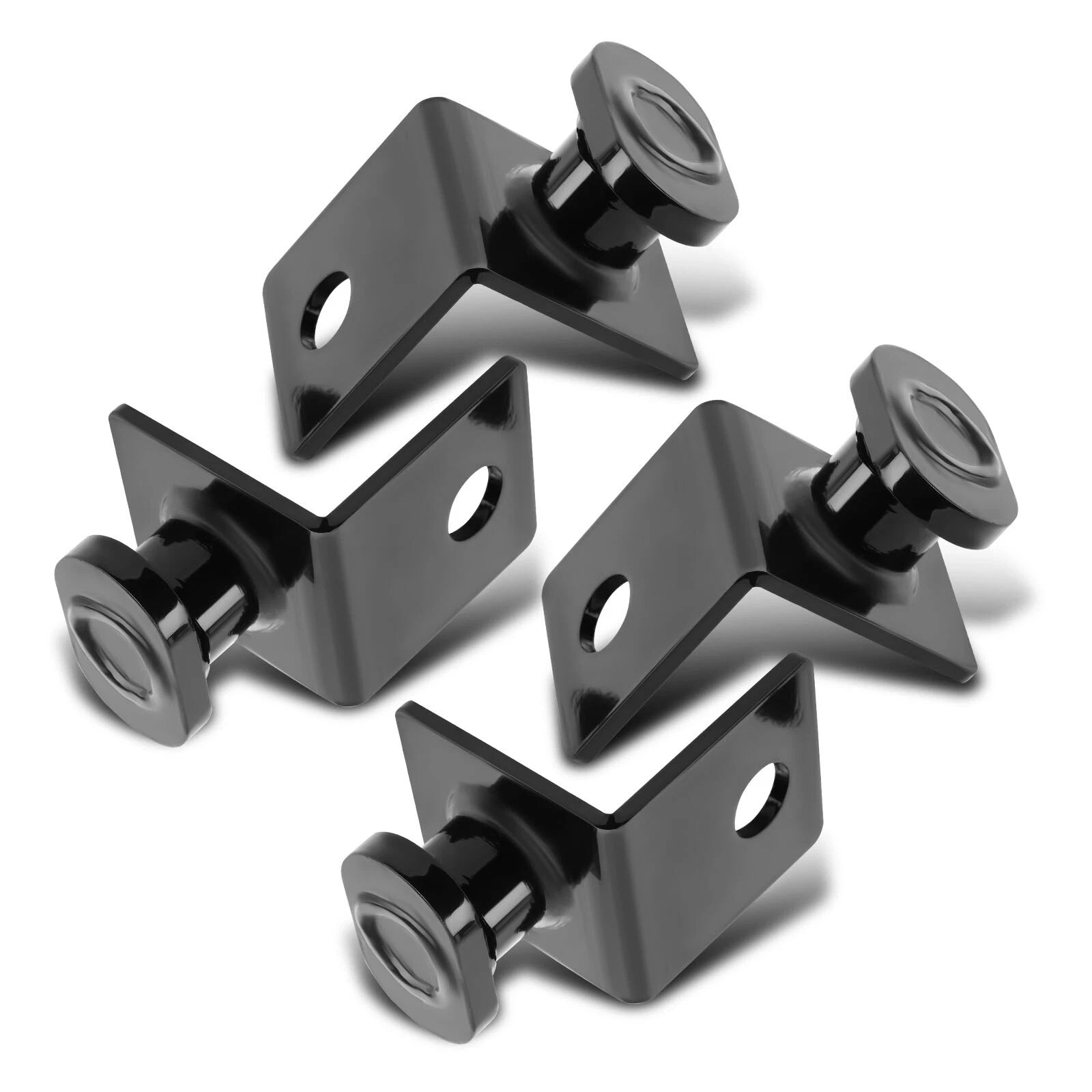 Set of 4 Tie Down Anchors for Shipping Containers - Black