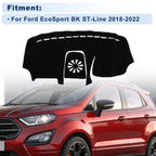 Dash Cover for Ford EcoSport (2018–2022) Polyester Black Set of 1