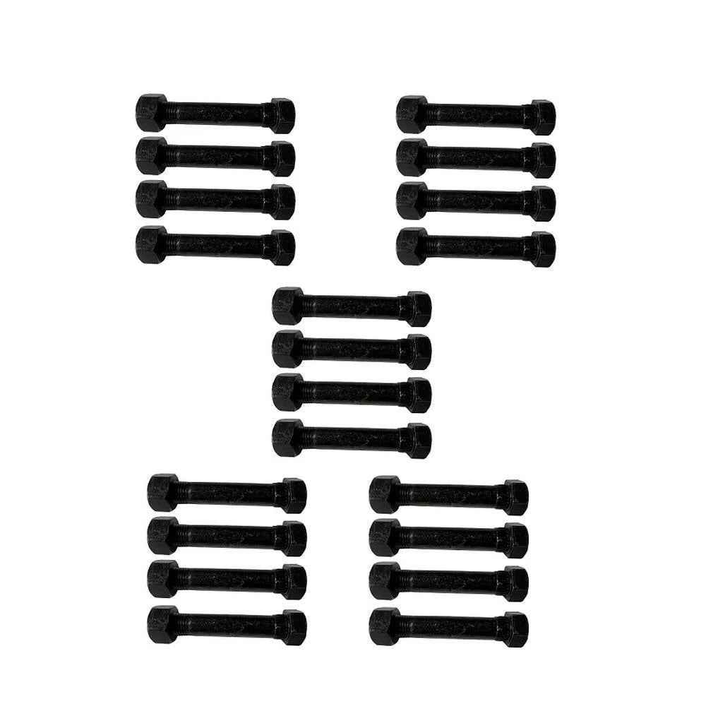 Set of 20 Trailer Spring Shackle Bolts & Nuts 9/16"-18 X 3" Long