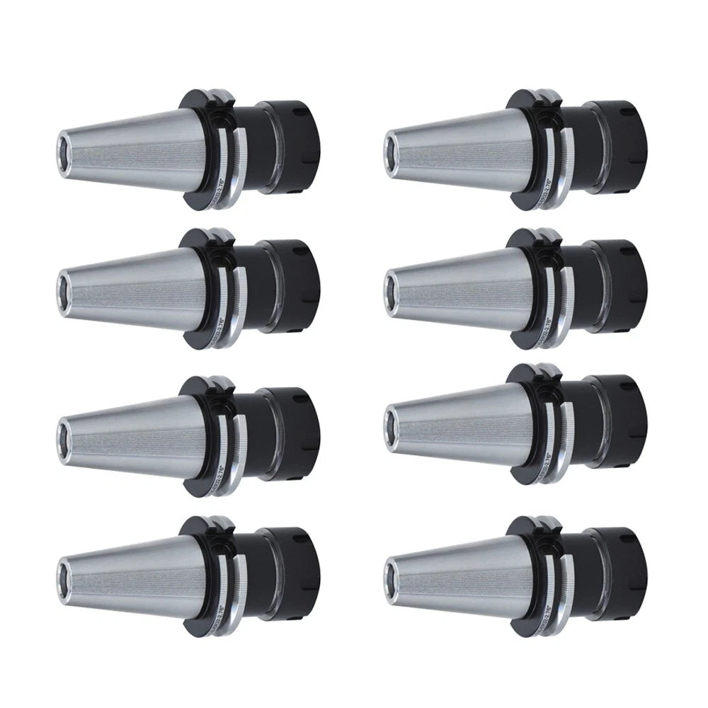 Set of 8 Collet Chucks for CAT40 ER32 (Compatible with Various Models)