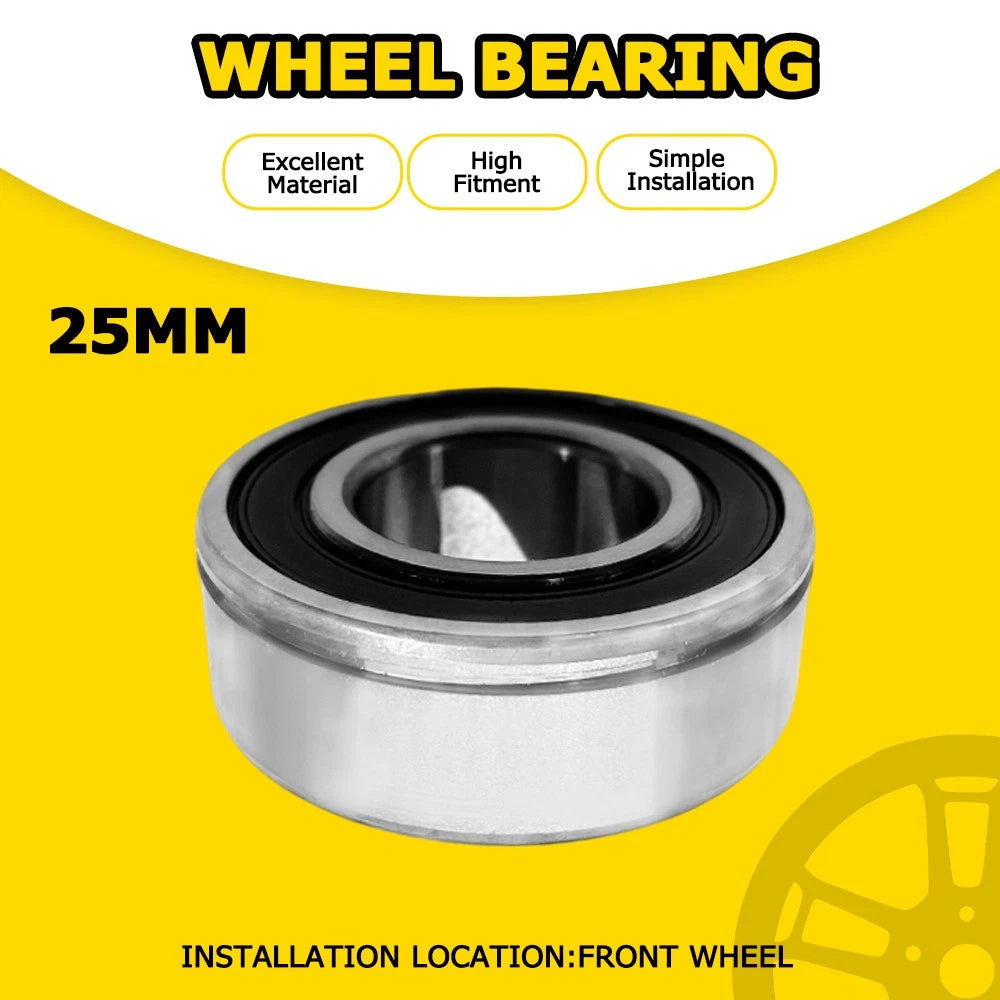 Front ABS Wheel Bearing Kit for Harley Bike 21" Wheels (25mm Inner Diameter)