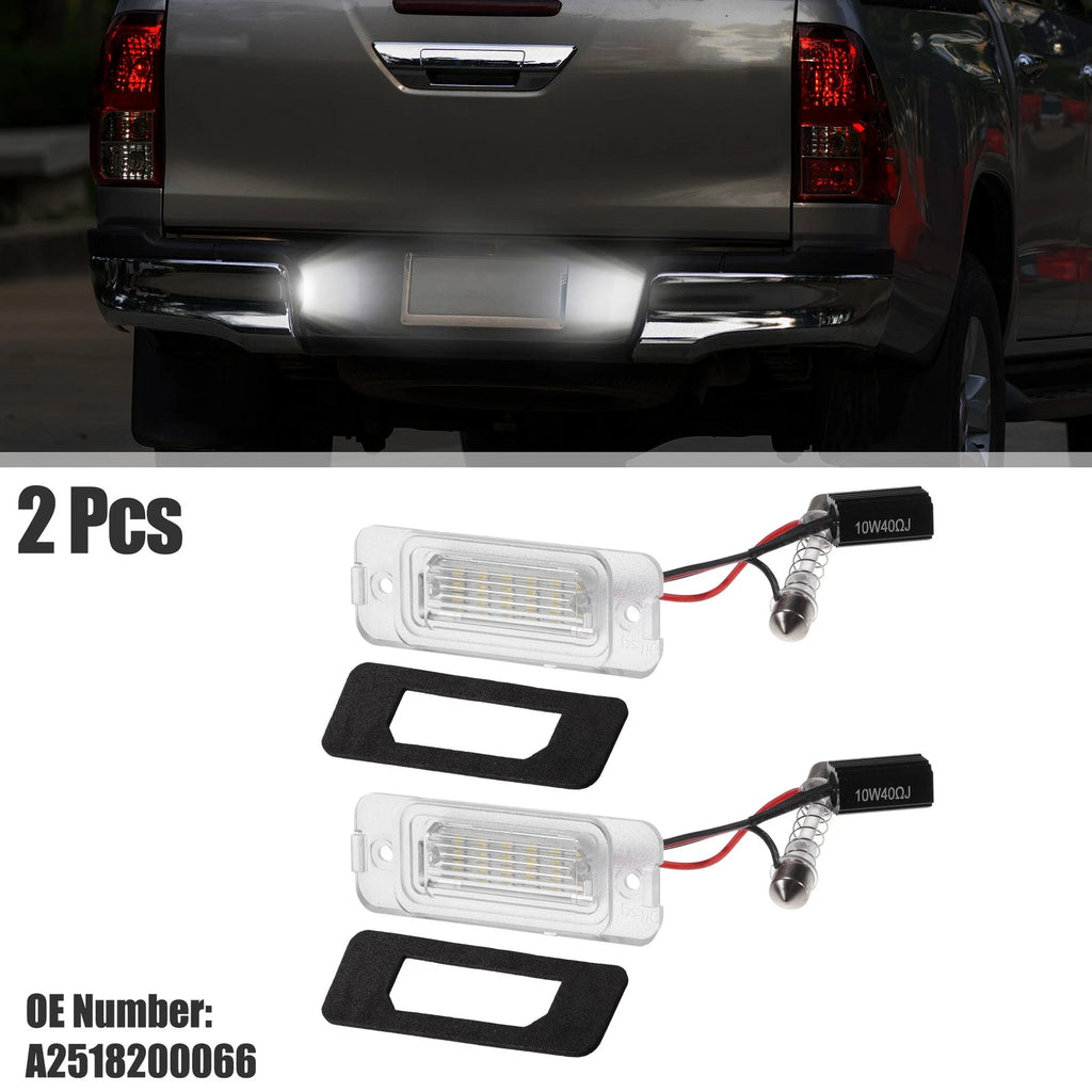 2X LED License Plate Light for Mercedes-Benz GL550 (2008–2012) No.A2518200066