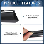 Set of 4 Window Deflectors for Toyota RAV4 (2019) - Black Vent Visors
