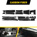 Interior Decor Trim Stickers for BMW X5 X6 (2008–2014) Carbon Fiber