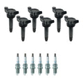 Set of 6 Ignition Coils & NGK Platinum Spark Plugs for ES330 Highlander (2004–2006)