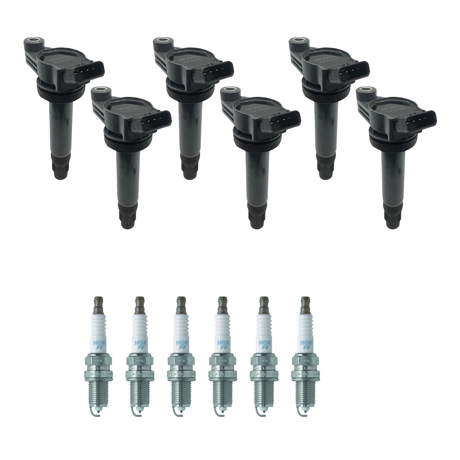Set of 6 Ignition Coils & NGK Platinum Spark Plugs for ES330 Highlander (2004–2006)