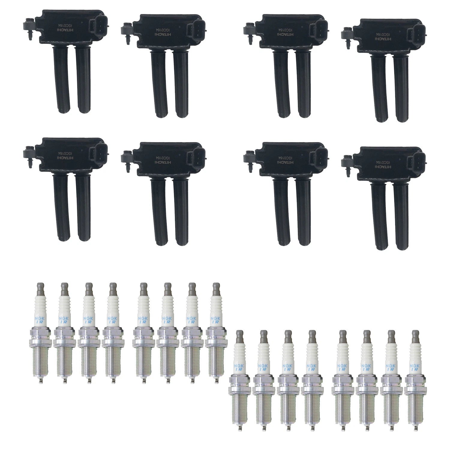 Set of 8 Ignition Coils & 16 NGK Iridium Spark Plugs for Durango (2011–2021)