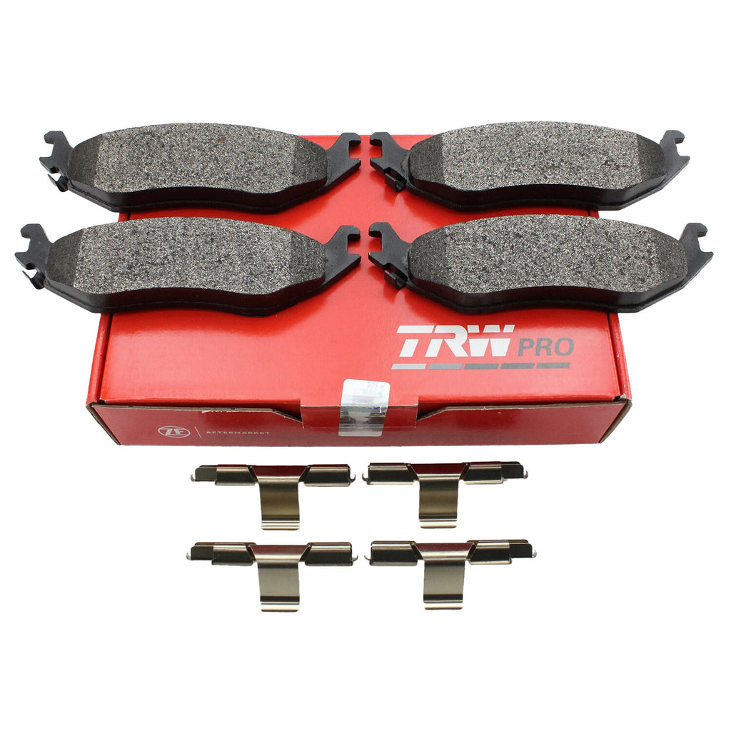 Set of 4 TRW Pro Rear Metallic Brake Pads for Dodge Ram 1500 (2002–2003)