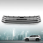 Front Bumper Lower Grille for Toyota Highlander (2017–2019) Black & Chrome