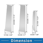 Set of 6 Door Pillar Window Trim for Ford Ranger (2023–2024) Silver Tone