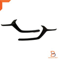 Matte Black Front Lower Grille Trim & Emblem Cover for Mazda BT-50 (2020-2024)