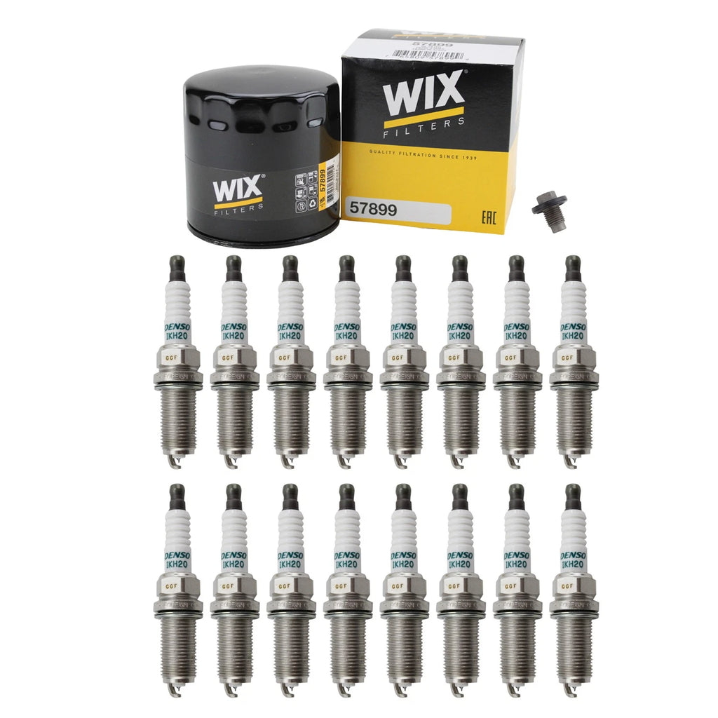 Wix Engine Oil Filter & Denso 16 Iridium Spark Plugs for Charger (2015–2023)