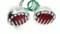 LED Tail Lights Chrome Bezel Set for 1933–1936 Ford Hot Rod Cars (12V)