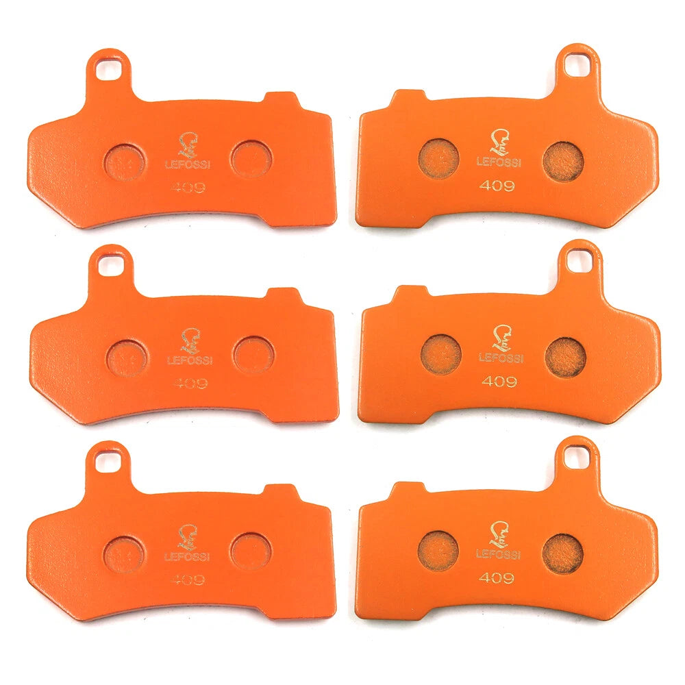 Set of 2 FA409 Brake Pads for Harley Touring FLTR Road Glide (2008–2009)