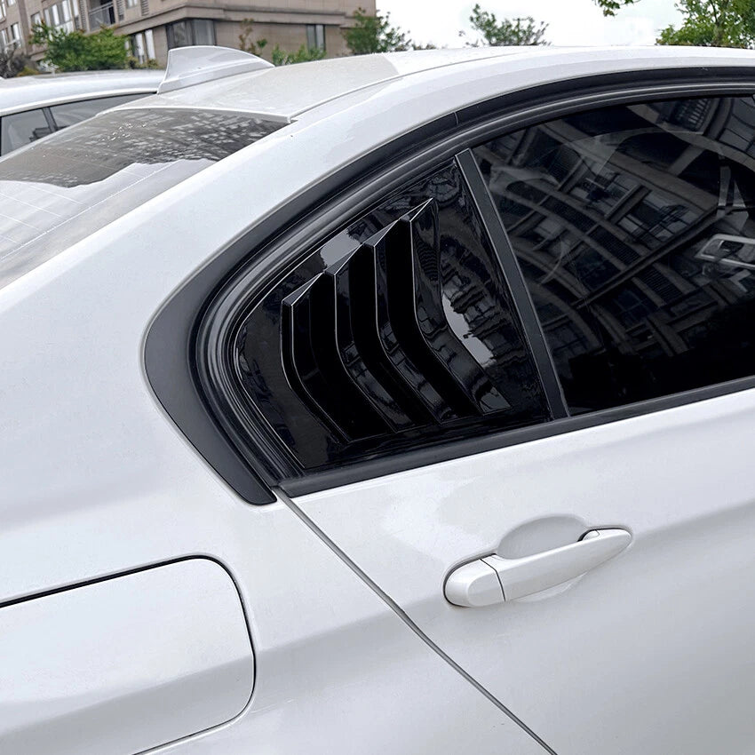 Side Window Louver Shutter Cover for BMW F30 3 Series (2013–2019) Gloss Black