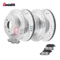 Front Rear Brake Rotors Ceramic Pads for Honda Element (2003–2011)