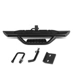 Heavy Duty Aluminum 3.75"OD Oval Towing Hitch Step Bar for Truck Bed (Fits 2" Receiver)