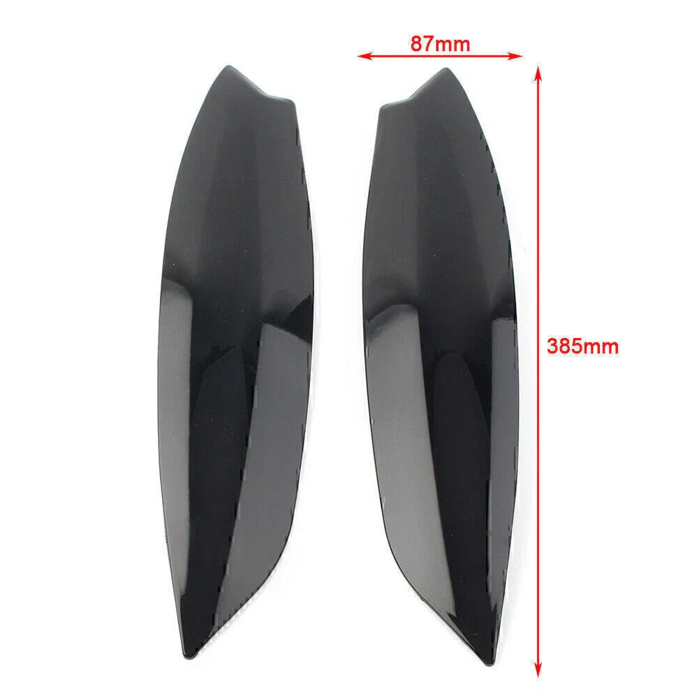 Glossy Black Headlight Eyelid Covers for VW Golf 5 R32 MK5 (2005-2007)