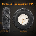 2X Tiller Tire & Wheel 13x5.00-6" for Craftsman Troy-Bilt