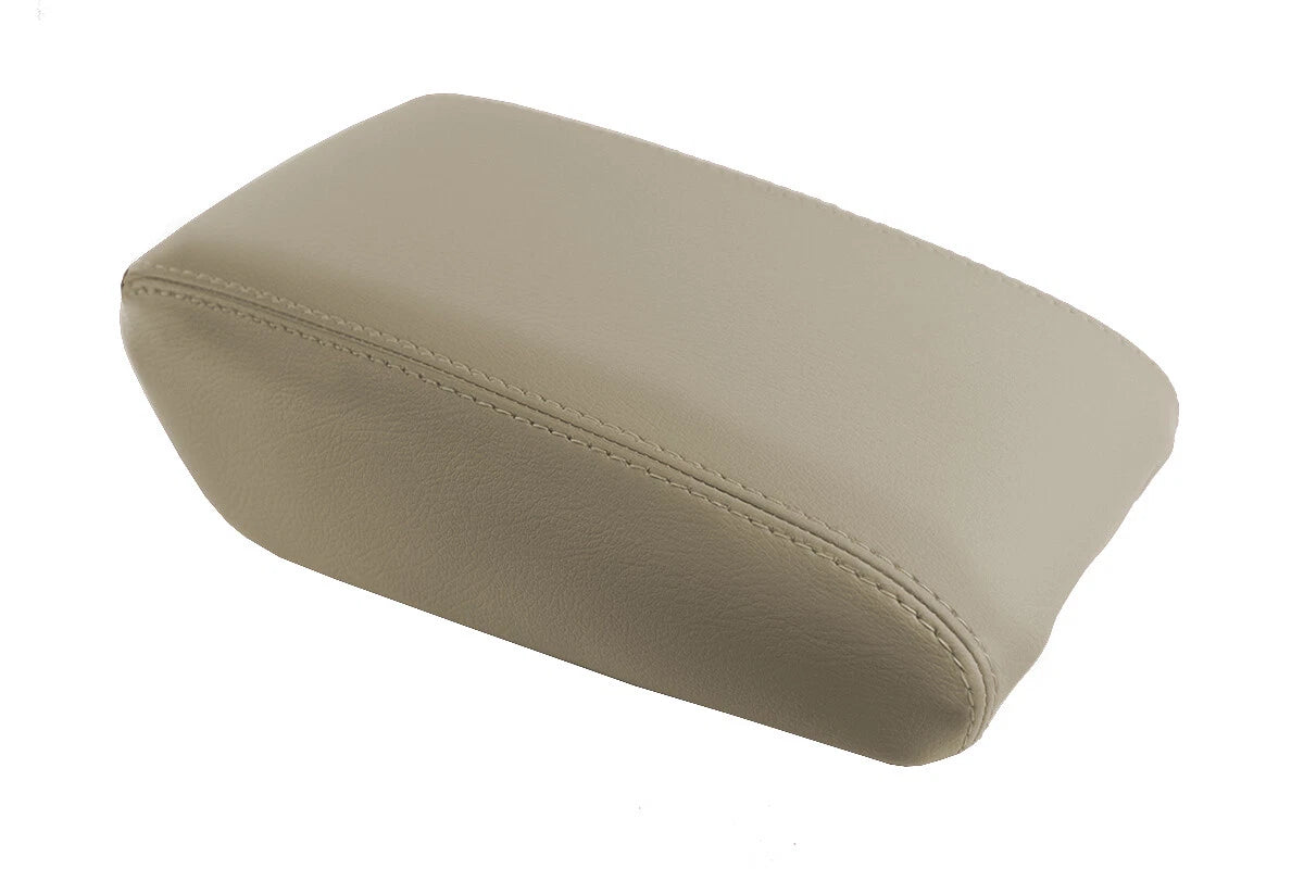 Leather Console Lid Pull Over Armrest Cover for Acura CL (2000–2003) Beige