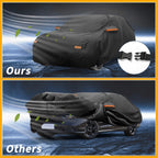 Waterproof Car Cover for Honda Accord Sedan (190T-PU, Black)