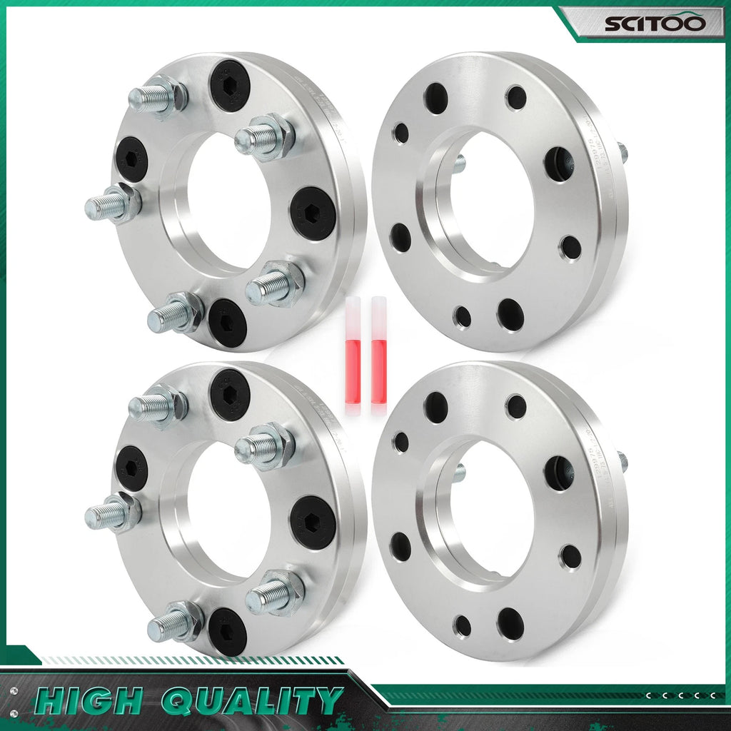 Set of 4 Wheel Adapters 4x4.5 to 5x4.5 1" 1/2-20 for Honda Accord, Nissan Sentra, 240SX