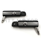 Defiance Footpegs for Harley Davidson Softail Fat Boy (2018–Present) Black Anodized
