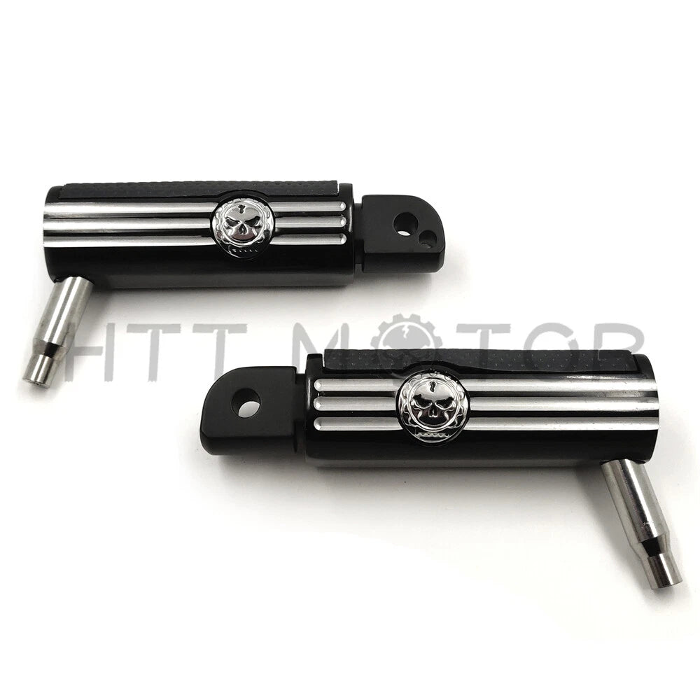 Defiance Footpegs for Harley Davidson Softail Fat Boy (2018–Present) Black Anodized