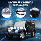 Half Car Cover for Jeep Wrangler JK JL JKU JLU (2007–2024) Waterproof