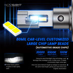 H4 9003 HB2 LED Headlight Bulbs Kit for NOVSIGHT (13000LM)