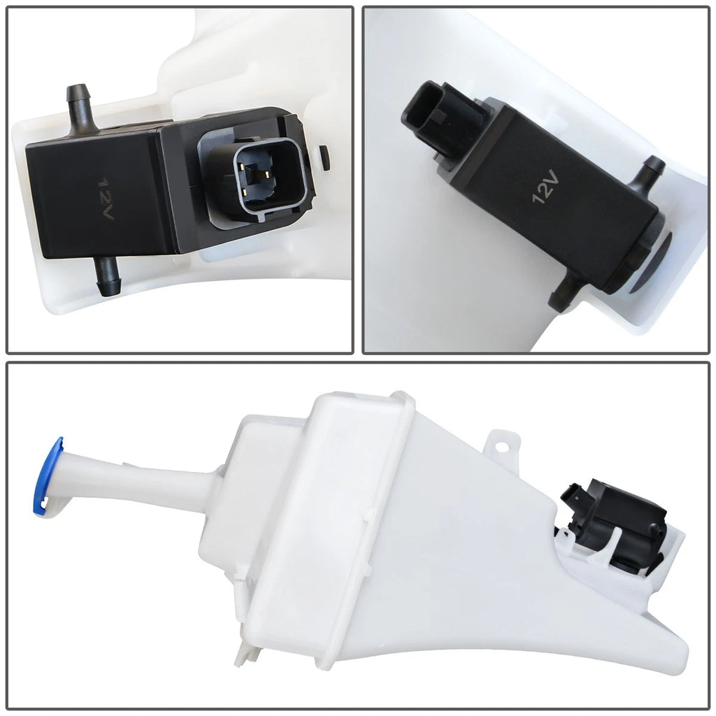 Windshield Washer Fluid Reservoir Tank Bottle w/ Pump for Kia Rio (2012–2015)