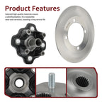 Front Wheel Hub & Brake Disc Rotor for Suzuki Vinson 500 4x4 (2002–2003)