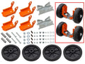 Set of 4 SP1 Ski Wheels Dolly for Snow Equipment Lifts & Stands
