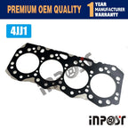 Cylinder Head Gasket for Isuzu 4JJ1 (Hitachi ZX110 ZX120 ZX130)