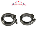 2X V-Band Flange & Clamp Kit for Turbo Exhaust Downpipes (Universal)