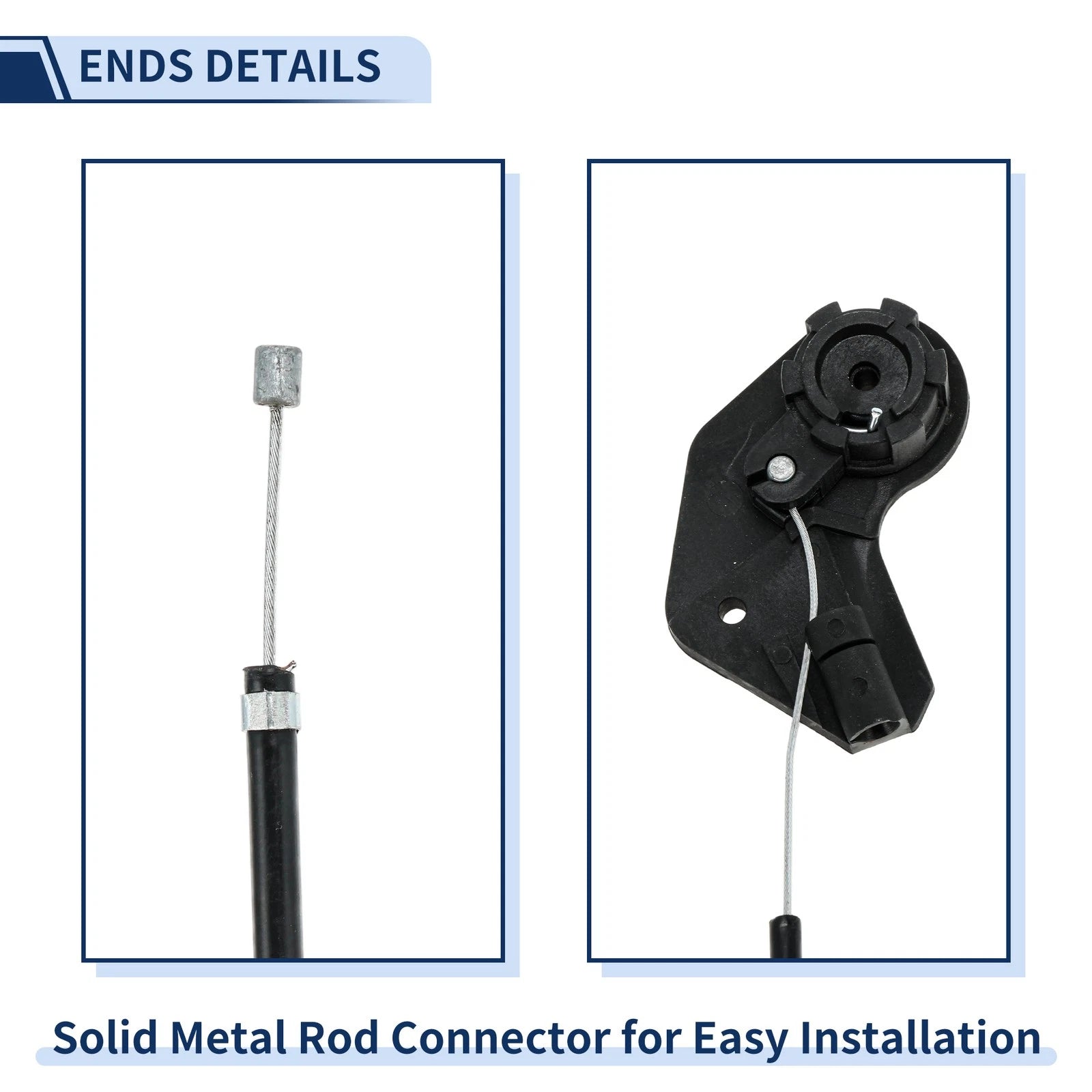 Hood Latch Release Cable for BMW 525i (2001–2003) No. 51238176595