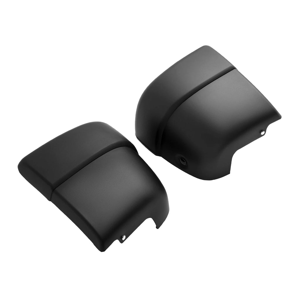 Set of 2 Matte Black Rear Bumper End Caps for Isuzu Rodeo