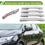 8Pcs Exterior Trim for Nissan Qashqai (2007–2013) Electroplating