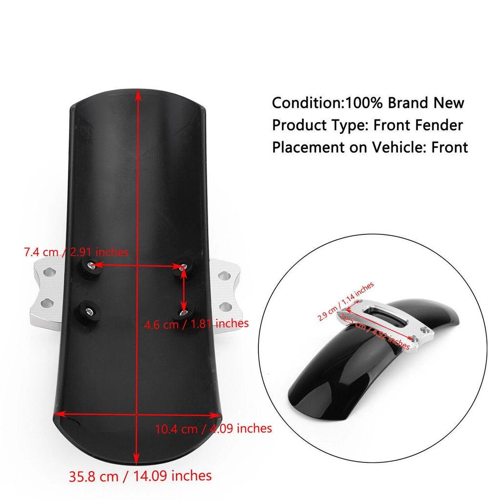 Front Wheel Fender Mudguard for BMW R Nine T Scrambler (2016–2019) Black