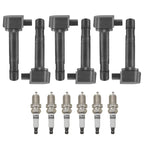 6X Ignition Coil + 6X Spark Plug Set for Honda Pilot (2003–2007) UF400