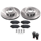Front Brake Rotors & Ceramic Pads Kit for Toyota Corolla Matrix (2009–2019)