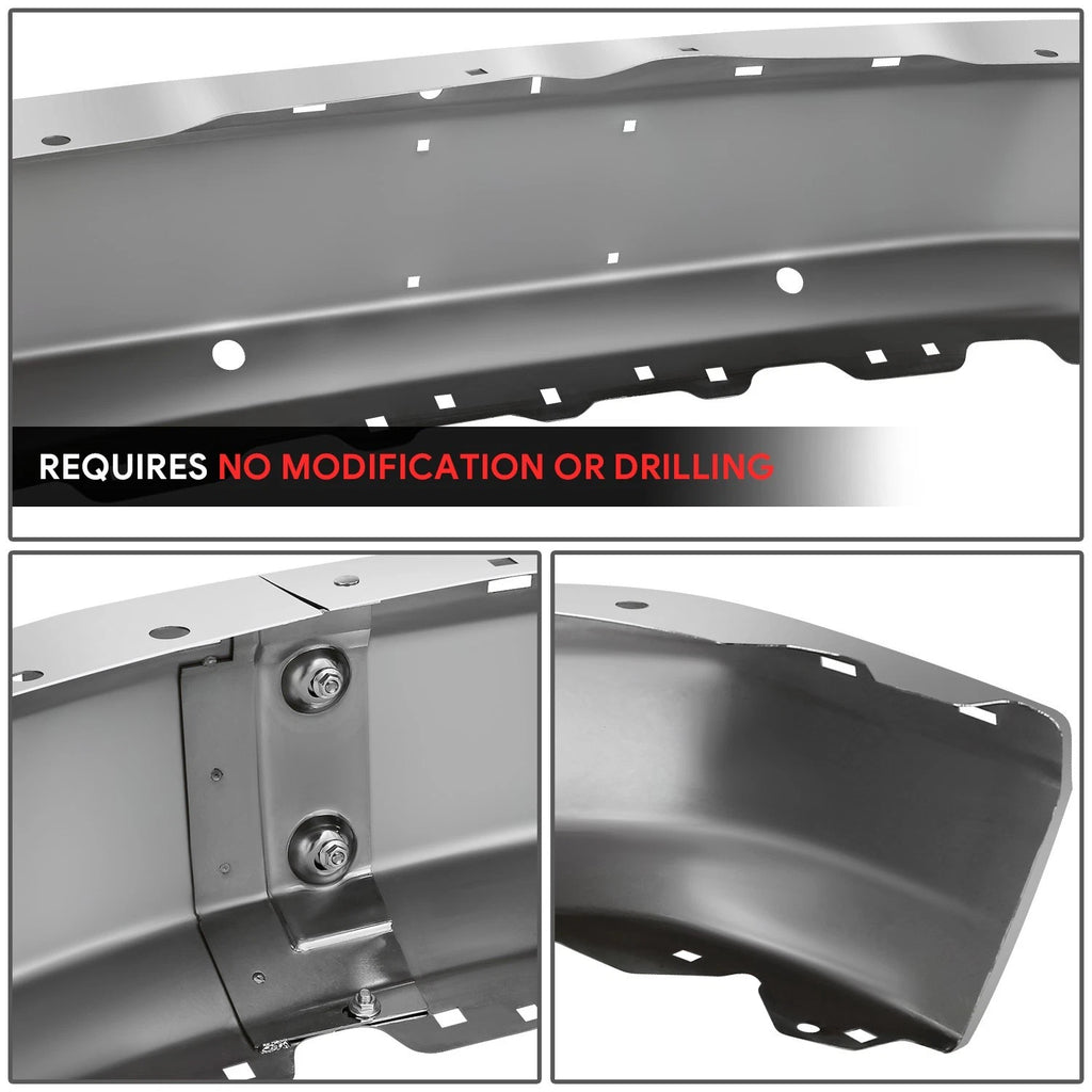 Polished Chrome Front Bumper Face Bar for Express Savana 1500 2500 3500 (2003–2023)