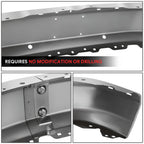 Polished Chrome Front Bumper Face Bar for Express Savana 1500 2500 3500 (2003–2023)
