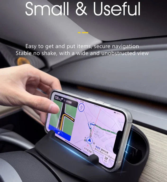 Steering Wheel Phone Stand Sunglasses Holder Storage Box for Tesla Model 3/Y